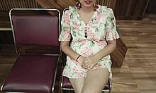 office buddy strips nude for stone paper scissors game with hot coworker fun