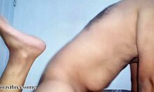 POV: Watching my sexy curvy wife ride friend's cock in bedroom panties down.