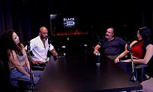 binho ted's car ride turns into wild 4-way with trans and sheer red see-through action