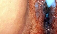 Virgin Indian pussy creampied on top tight moaning slut girlfriend close-up!