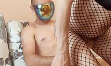 oh man my skinny milf wife looks so hot in stockings bodysuit closeup no makeup