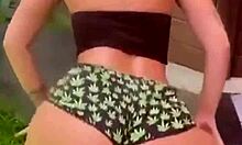 Brazilian teen babes shake big asses dancing funk in panties only