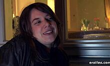 r�si fingers her wet shaved pussy intimately