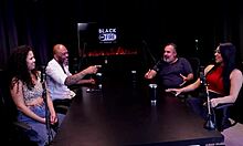 binho ted's car ride turns into wild 4-way with trans and sheer red see-through action