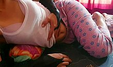 cute slutty wife invites POV fucking creampie on big ass pussy