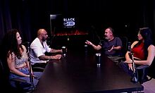 binho ted's car ride turns into wild 4-way with trans and sheer red see-through action