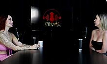 Naughty interview reveals Milena Moreau's wild swinger secrets on sheer red