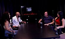 binho ted's car ride turns into wild 4-way with trans and sheer red see-through action