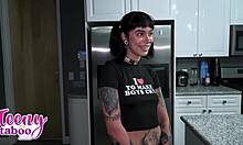 Stepdad DISCIPLINES TATTOO SLUT Aurora Anarchy with HARD CREAMPIE POUNDING