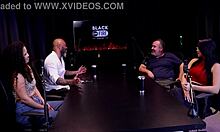 binho ted's car ride turns into wild 4-way with trans and sheer red see-through action