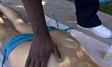 big tits 18yo teen bends over for milf mommy's anal finger and doggystyle fuck gaping