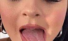 Watch tiny teen take huge cock face and pussy pounding!