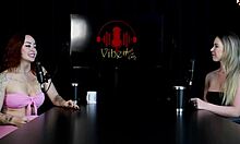 Naughty interview reveals Milena Moreau's wild swinger secrets on sheer red