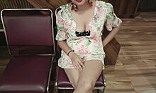 office buddy strips nude for stone paper scissors game with hot coworker fun