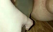 pov teen squats huge dildo fucking pussy till she cums hard