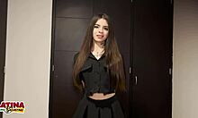 Debbie Botero's tight latina teen pussy destroyed in casting deepthroat gagfest 💦🍆