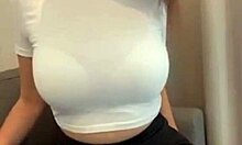 stepmom flashes bra in her tight short skirt