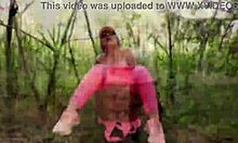 Bimbodoll craves stranger's cock deep during intense forest training