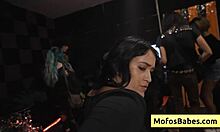 watch busty nia bleu get fucked by brett while band plays