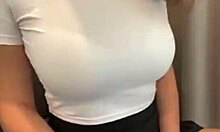 stepmom flashes bra in her tight short skirt