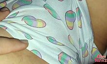 playing naughty under the sheets fingering my stepsis wet pussy with dildo