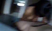 rich housewife bends over for homemade dildo creampie in lingerie