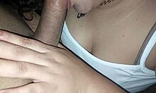 Latina Girlfriend Sucks Gardener's Huge Cock Deep