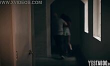 distraught pregnant teen gets manipulated into hard pounding by boyfriend's stepdad