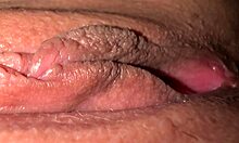 Teasing Close-Up of Jeweled 18-Year-Old Wet Pussy