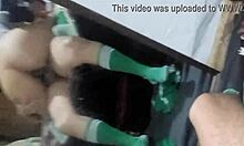 i fucked my classmate raw in front of the mirror after gym