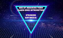 i finally get my first huge black cock as a hippie teen and it stretches me wide