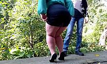 Chubby Bbw Mother In Law Squats Peeing Her Hairy Wet Pussy On Street Like Cow