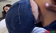 Keisha Grey bends over for stepdad's big cock in taboo family deal arrangement