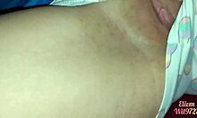 playing naughty under the sheets fingering my stepsis wet pussy with dildo