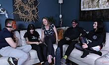 bound teen ass gaped wide open after rough huge dildo stretching domination