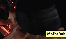 watch busty nia bleu get fucked by brett while band plays