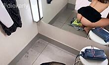 Sneaky Russian Teen Deepthroats BBC in Fitting Room