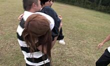 japanese teen yuzuki craves the whole rugby team's pounding