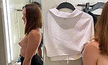 Sneaky Russian Teen Deepthroats BBC in Fitting Room