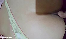 oh fuck this yummy filipina milf's tight wet pussy bent over doggystyle thong pull