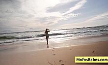 Busty Blonde Sahara Skye Sucks Charles Dera Beachside