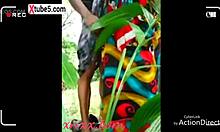 wanna see new indian aunty squirting on outdoor dildo with monster cock