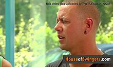 Swinger shares hot girlfriend in steamy group orgy 🔥