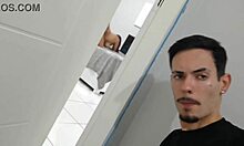 caught flashing by husband's friend at wild swinger party