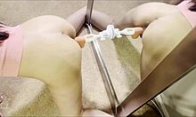 milf sucks huge cock while riding dildo in wet threesome cumshot frenzy