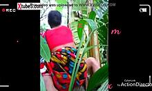 wanna see new indian aunty squirting on outdoor dildo with monster cock