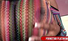 ebony goddess maserati's massive tits rub feels so good