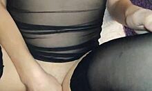 pov milf wife fucked raw in see through lingerie