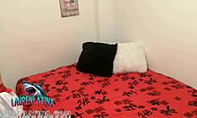 Thick Venezuelan hookers charge extra for raw creampie threesome with natural tits