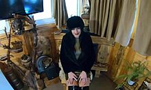 Wearing Shiny Boots And Fur Coat, Milfycalla Deepthroats Huge Load In Glamorous Close-Up Cum Swallow